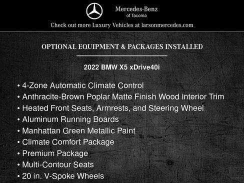 Used 2022 BMW X5 xDrive40i w/ Premium Package AWD/4WD image 2