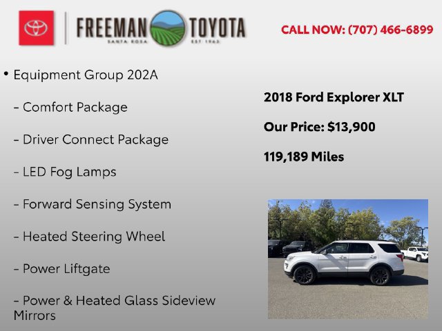 Used 2018 Ford Explorer XLT w/ Equipment Group 202A AWD/4WD image 5