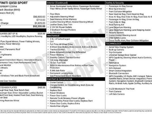 Certified 2023 INFINITI QX50 Sport AWD/4WD image 26