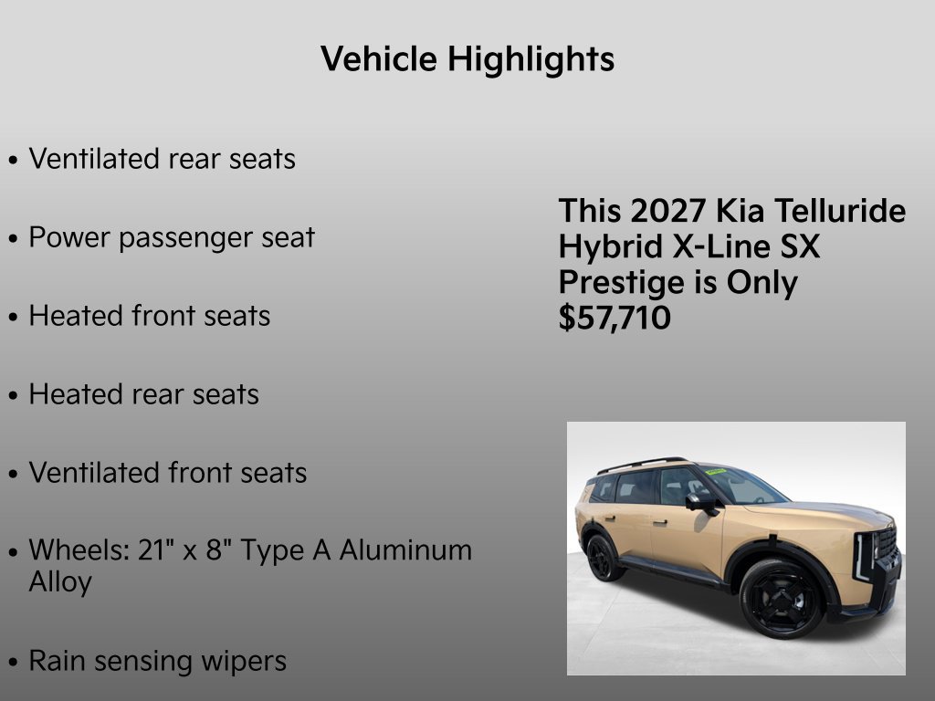 New 2027 Kia Telluride X-Line SX Prestige AWD/4WD image 35
