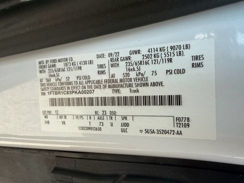 Used 2023 Ford Transit 250 Medium Roof w/ Load Area Protection Package RWD image 44