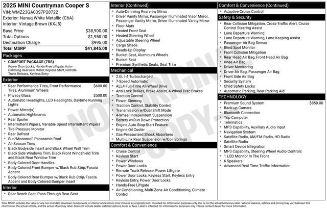 Used 2025 MINI Cooper Countryman S AWD/4WD image 4