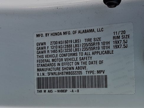 Used 2021 Honda Odyssey Touring image 27