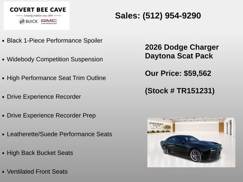 New 2026 Dodge Charger Daytona Scat Pack w/ Track Package AWD/4WD image 21