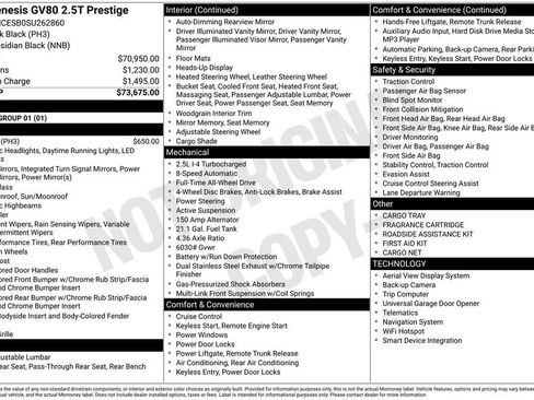 New 2025 Genesis GV80 2.5T Prestige image 3