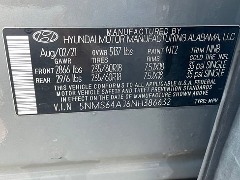 Used 2022 Hyundai Santa Fe SEL w/ Convenience Package FWD image 33