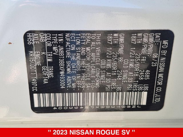 Certified 2023 Nissan Rogue SV w/ SV Premium B Package AWD/4WD image 41
