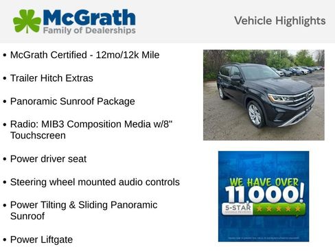 Used 2023 Volkswagen Atlas SE w/ Panoramic Sunroof Package AWD/4WD image 5