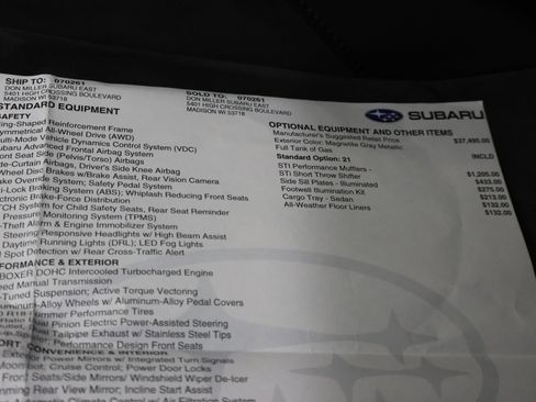 Used 2023 Subaru WRX Limited AWD/4WD image 69