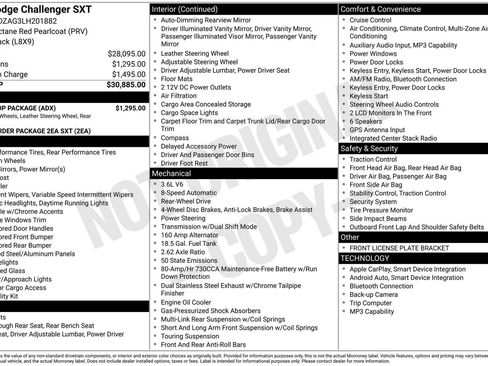 Used 2020 Dodge Challenger SXT w/ Blacktop Package RWD image 30