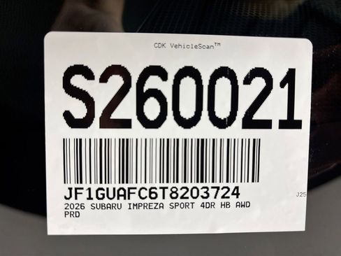 New 2026 Subaru Impreza 2.0i Sport image 24