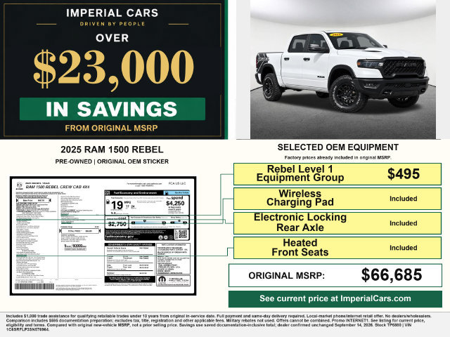 Used 2025 RAM 1500 Rebel w/ Rebel Level 1 Equipment Group AWD/4WD image 3