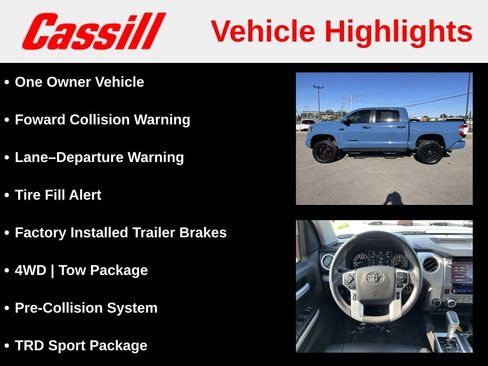 Used 2020 Toyota Tundra SR5 w/ TRD Sport Package AWD/4WD image 7