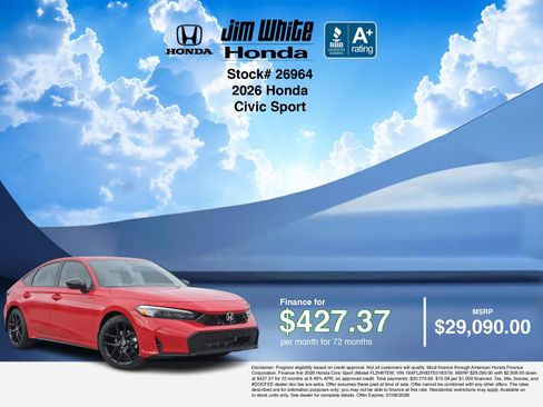 New 2026 Honda Civic Sport image 7