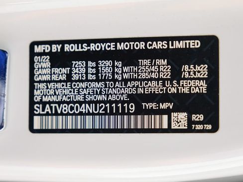 Used 2022 Rolls-Royce Cullinan Black Badge w/ Dark Exterior Package AWD/4WD image 80