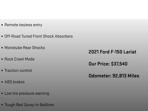 Used 2021 Ford F150 Lariat w/ Equipment Group 502A High AWD/4WD image 24