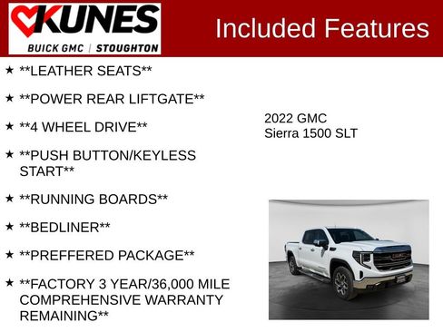 Used 2022 GMC Sierra 1500 SLT w/ SLT Premium Plus Package AWD/4WD image 3