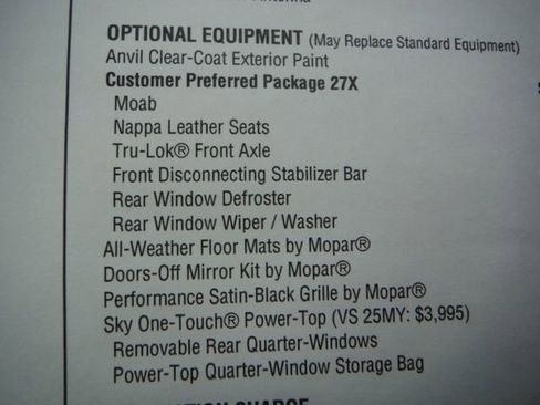 New 2026 Jeep Wrangler Unlimited Rubicon 392 w/ Quick Order Package 27X Moab AWD/4WD image 23