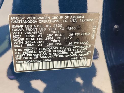Used 2023 Volkswagen Atlas Cross Sport SEL Premium R-Line AWD/4WD image 35