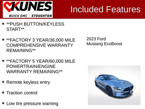 Used 2023 Ford Mustang Convertible RWD image 3