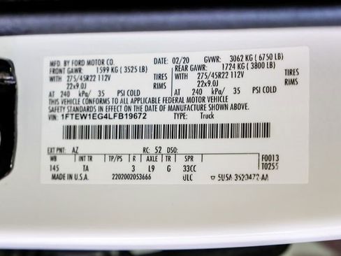 Used 2020 Ford F150 Limited w/ Trailer Tow Package image 60