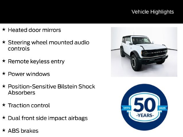 Certified 2023 Ford Bronco Outer Banks w/ Sasquatch Package AWD/4WD image 26