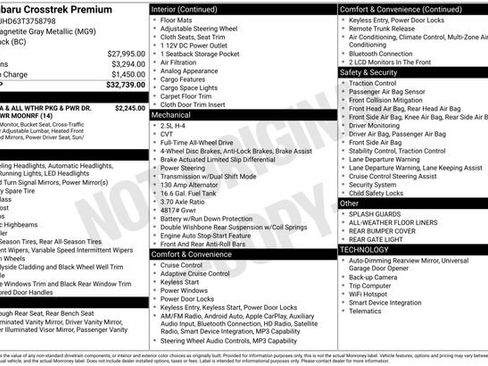 New 2026 Subaru Crosstrek 2.0i Premium AWD/4WD image 5