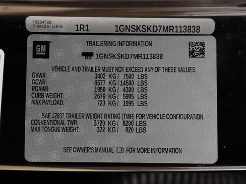 Used 2021 Chevrolet Tahoe Premier w/ Premium Package image 44