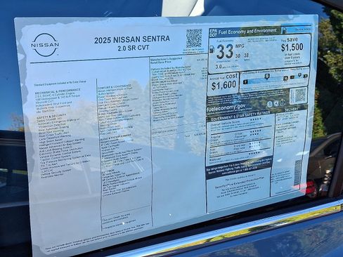 New 2025 Nissan Sentra SR w/ SR Premium Package image 7