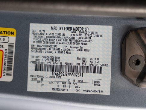 Used 2022 Ford Mustang Shelby GT500 w/ Carbon Fiber Track Pack image 52