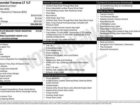 Used 2014 Chevrolet Traverse LT image 1