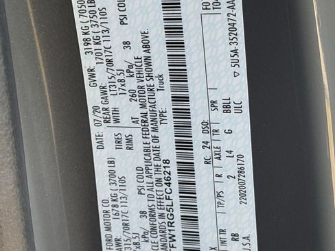 Used 2020 Ford F150 Raptor w/ Equipment Group 801A Mid image 31