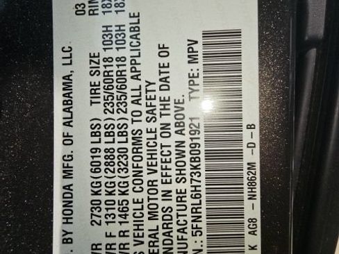 Used 2019 Honda Odyssey EX-L image 12