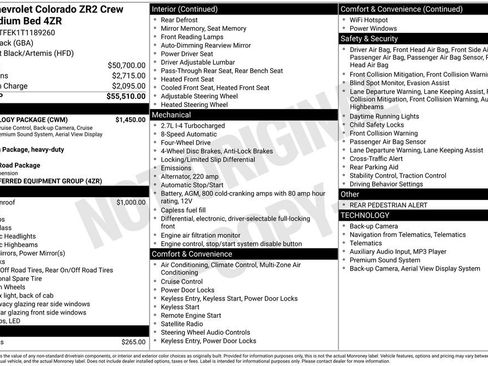 New 2026 Chevrolet Colorado ZR2 w/ Technology Package image 10