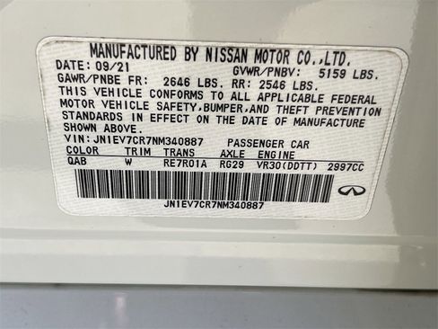 Used 2022 INFINITI Q50 Sensory image 30