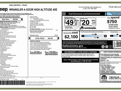 Certified 2024 Jeep Wrangler High Altitude image 4