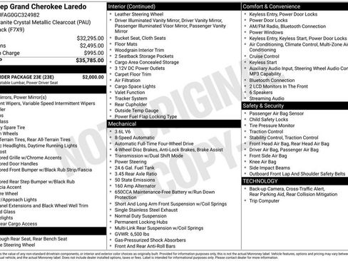 Used 2016 Jeep Grand Cherokee Laredo w/ Quick Order Package 23E AWD/4WD image 36