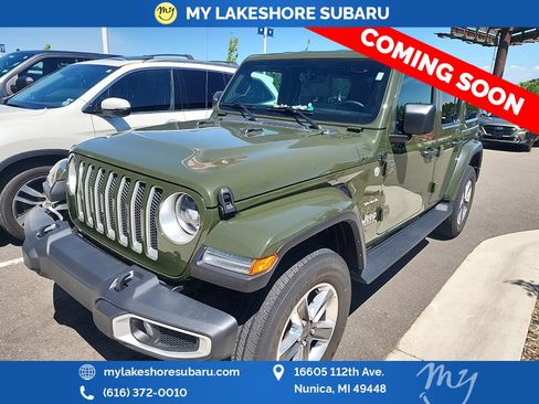 Used 2023 Jeep Wrangler Unlimited Sahara w/ LED Lighting Group AWD/4WD image 3