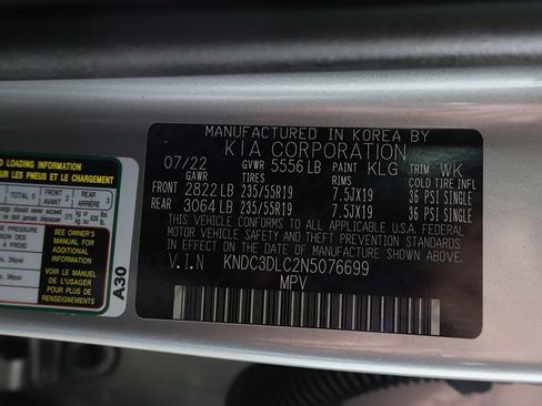 Used 2022 Kia EV6 Wind w/ Wind Technology Package image 60