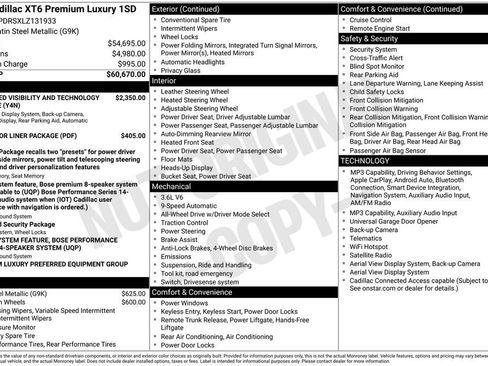 Used 2020 Cadillac XT6 Premium Luxury AWD/4WD image 3