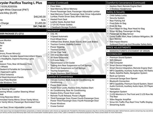 Used 2020 Chrysler Pacifica Touring-L Plus FWD image 23