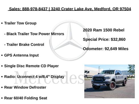 Used 2020 RAM 1500 Rebel w/ Rebel Level 1 Equipment Group AWD/4WD image 18