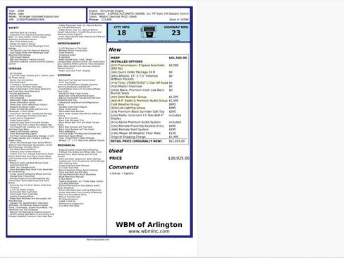 Used 2019 Jeep Wrangler Unlimited Rubicon AWD/4WD image 2