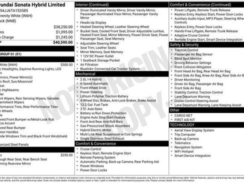 New 2026 Hyundai Sonata Limited image 50