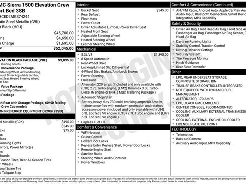 Used 2021 GMC Sierra 1500 Elevation w/ LPO, Elevation Black Package RWD image 41