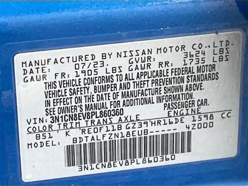 Certified 2023 Nissan Versa SV image 32