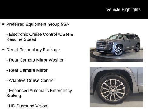 Used 2021 GMC Acadia Denali w/ Denali Ultimate Package AWD/4WD image 7