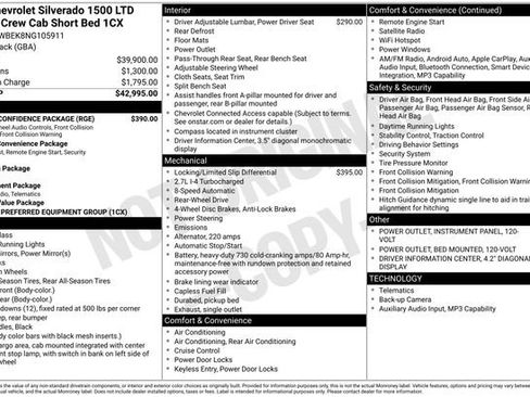 Used 2022 Chevrolet Silverado 1500 Custom w/ Safety Confidence Package RWD image 3