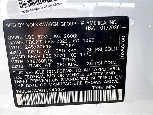 New 2026 Volkswagen Atlas SE image 18