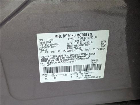 Used 2016 Lincoln MKX Black Label w/ Cargo Utility Package image 23